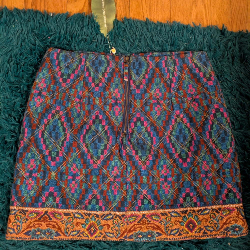 Farm Rio-Multicolor Mini Skirt (Size L) - Picture 2 of 5